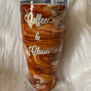 30oz tumbler Coffee & Chaos